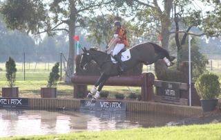 Sam Jeffree and Fiona Mitchell's Woodmount Lolita conquer the cross country to win at Melbourne International 3 Day Event 2019! Photo by Jess Tainsh