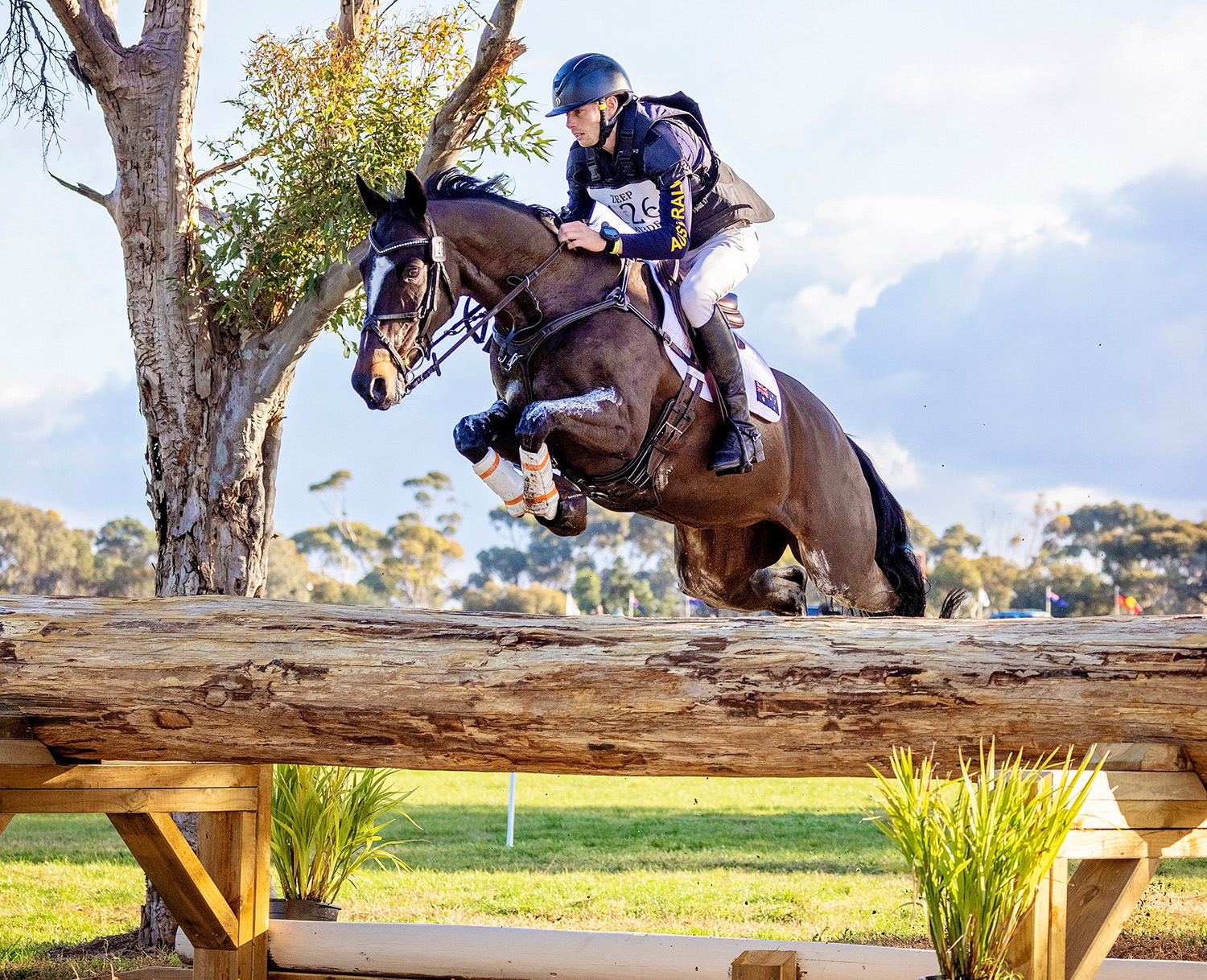 Sam Jeffree & Woodmount Lolita, cross-country at Melbourne International 3DE — photo by Equine Images Victoria